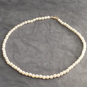 ✨Mama Helen’s Handmade lustrous design Pearl Necklace – Stainless Steel Clasp